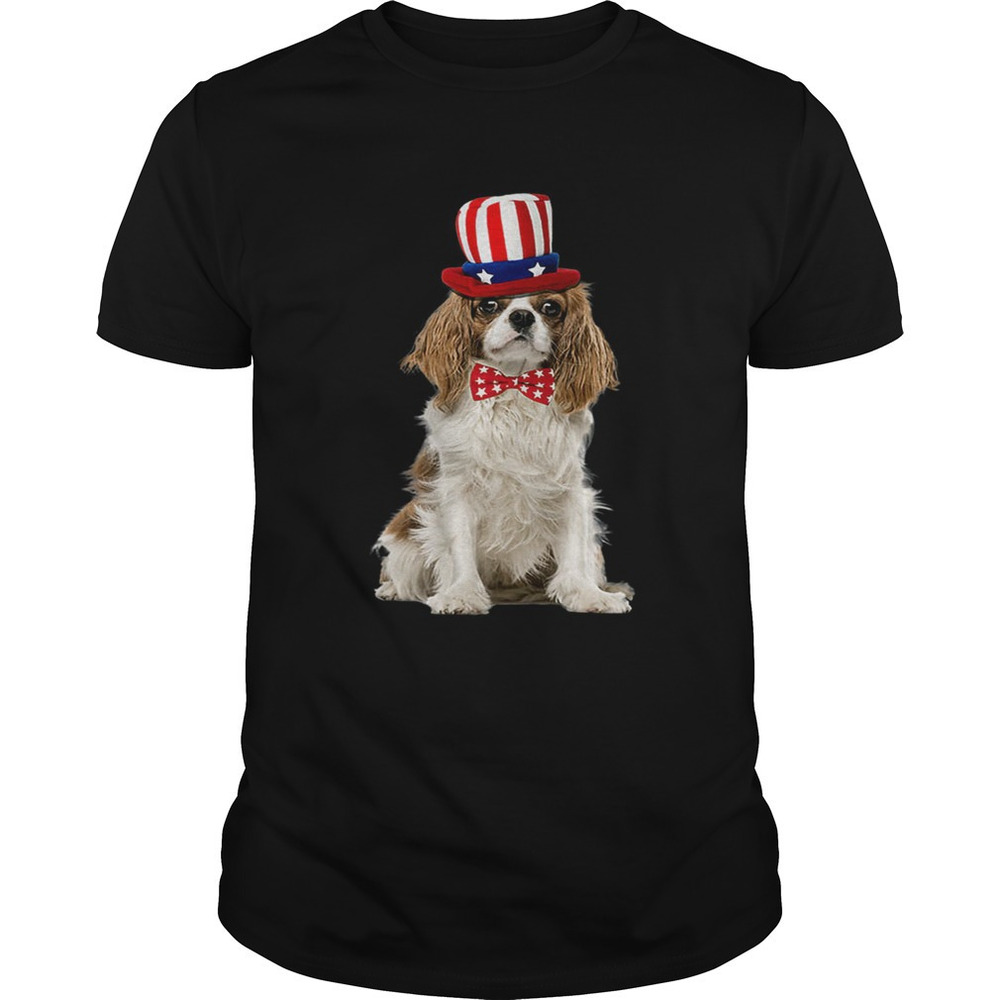 Cavalier King Charles July 4Th American Flag Premium Shirt